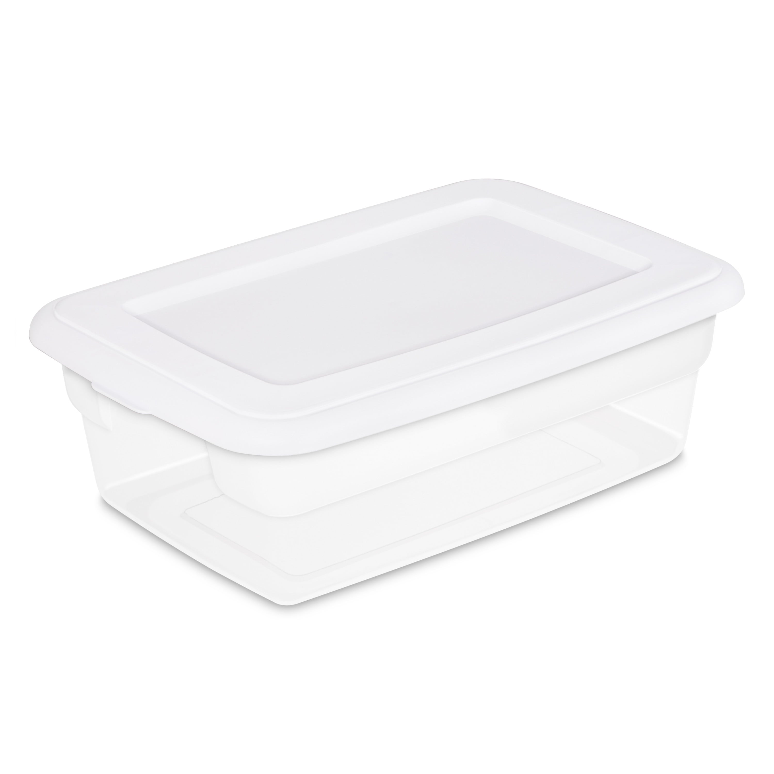 STORAGE CONTAINER: Clear, at least 12 QT, w/lid