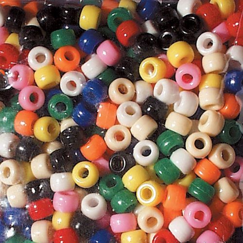 BEADS: Pony, (approx. 1/2 lb. bag), Asst Colors