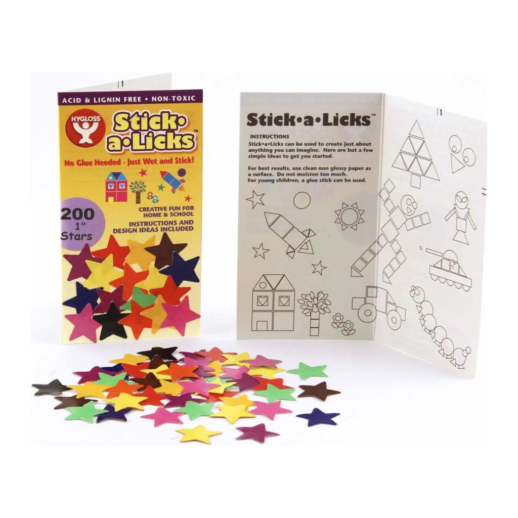 Stick-A-Licks - Economy Pack, 2000/ 1" Stars