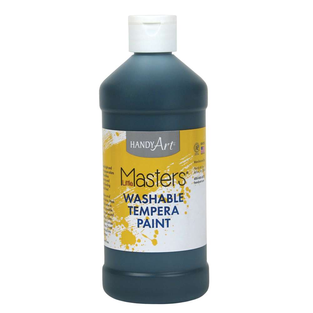 PAINT: Washable Tempera, Black,16oz