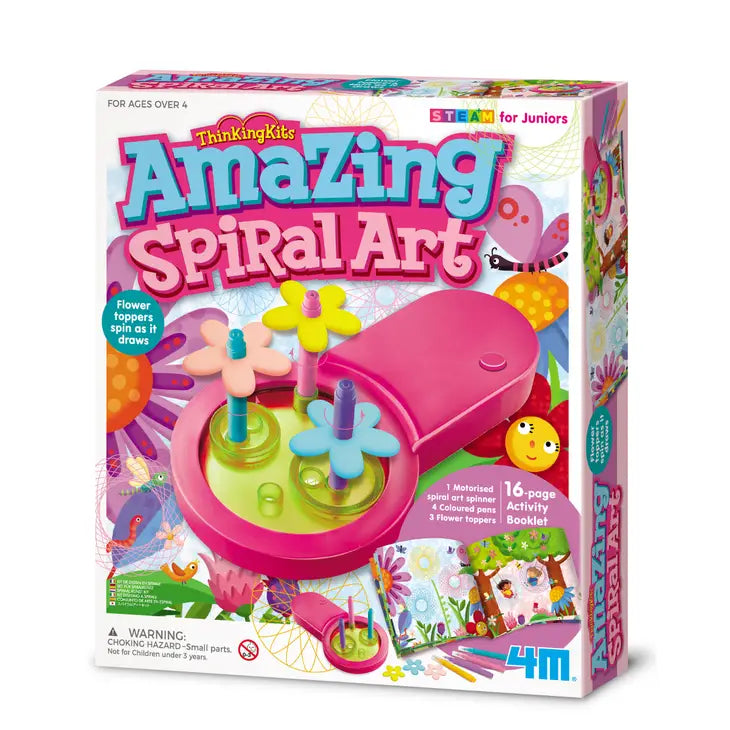 4M Amazing Spiral Art DIY Kit, STEAM Activities for Juniors