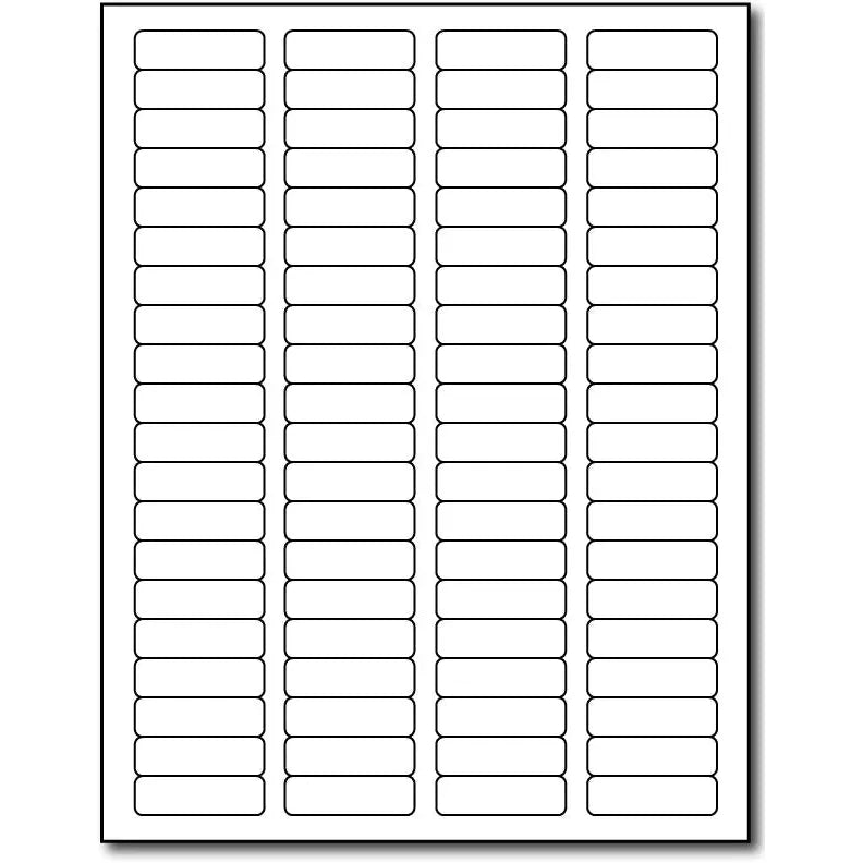 Removable Labels - 1 3/4" X 1/2"