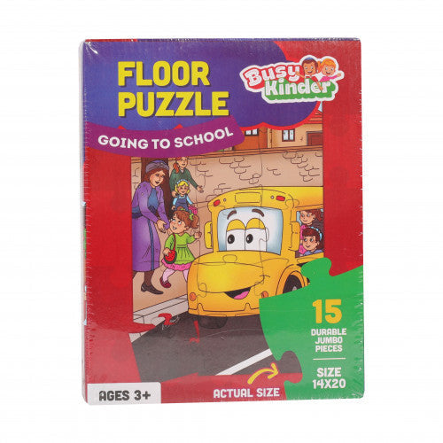 Busy Kinder - 15 Piece Floor Puzzle - Back To School