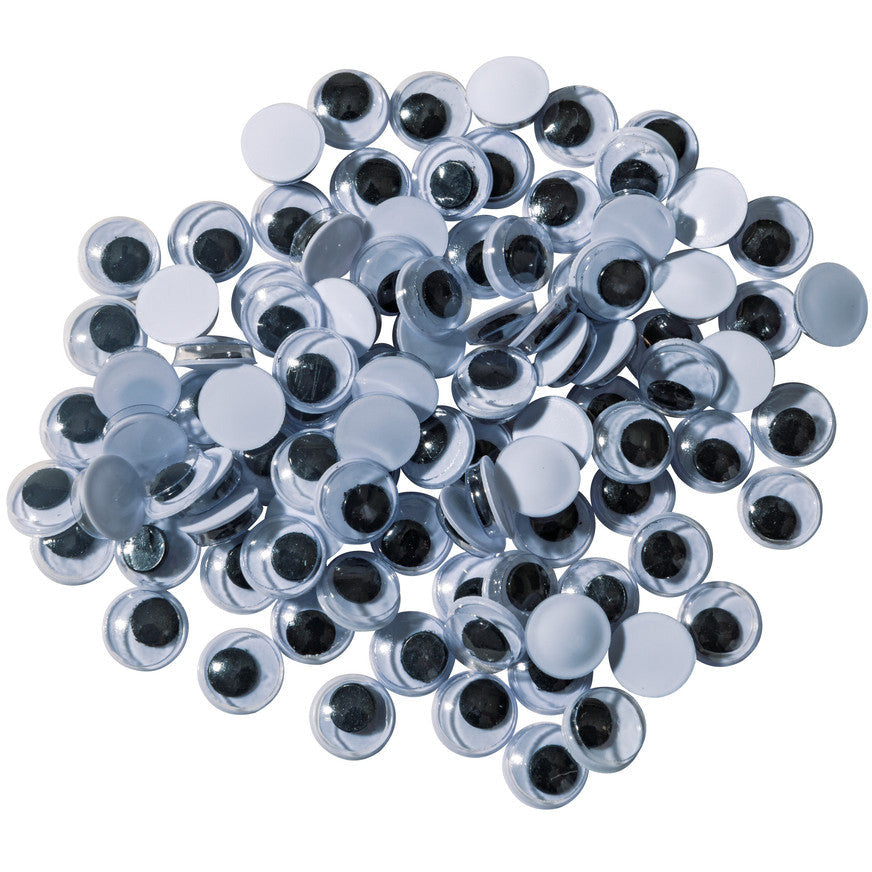 Wiggly Eyes 7mm Black 100 Count