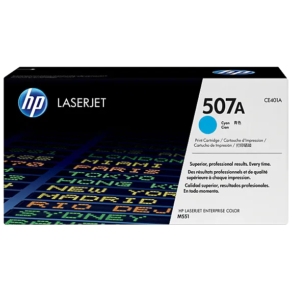 HP 507A Cyan Original LaserJet Toner Cartridge