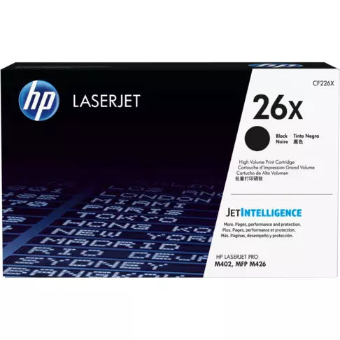 HP 26X High Yield Black Original LaserJet Toner Cartridge, CF226X