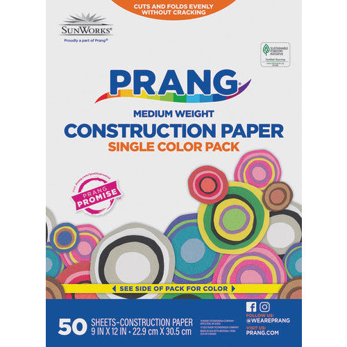 PAPER: Constr, Blue, 9 x 12, 50/pk