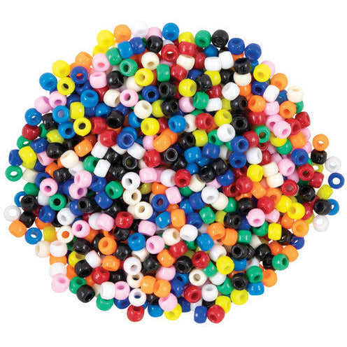 BEADS: Pony, (approx. 1/2 lb. bag), Asst Colors