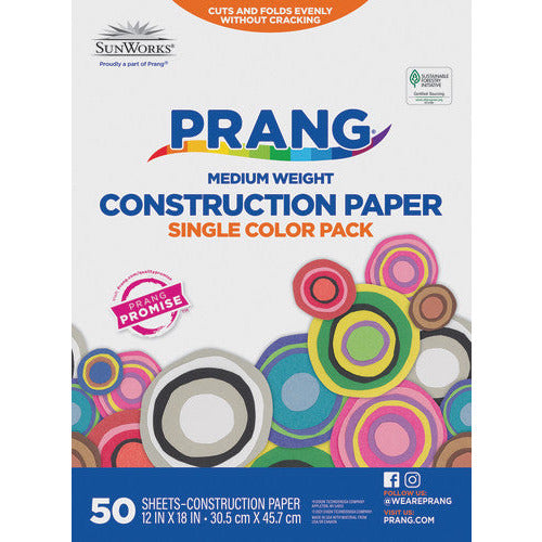 PAPER: Constr, Blue, 12 x 18, 50/pk