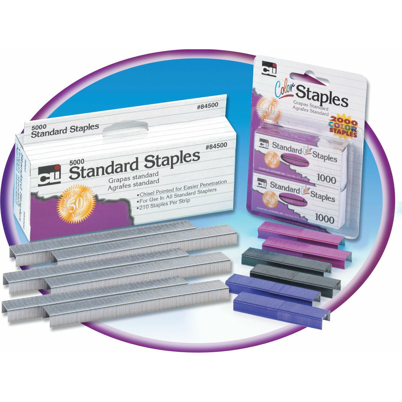 STAPLES: Standard, 5000/bx