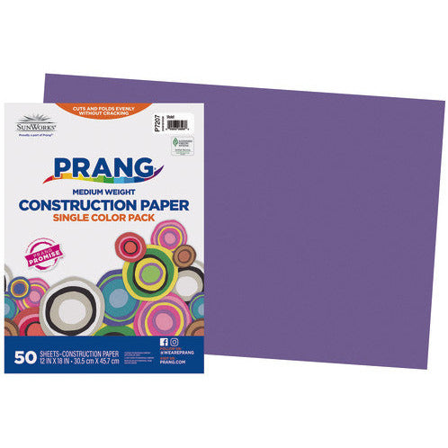 Prang® (Formerly Sunworks®) Construction Paper, 12" X 18", Violet