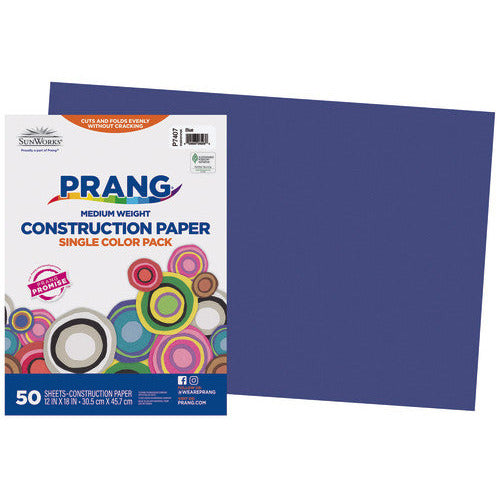 PAPER: Constr, Blue, 12 x 18, 50/pk